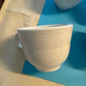 Classic White Ceramic Teacups fiesta